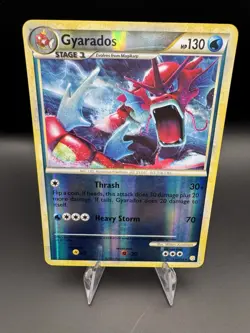 Shiny Gyarados 123/123 Reverse Holo Rare Pokemon HeartGold SoulSilver 2010 - Image 1