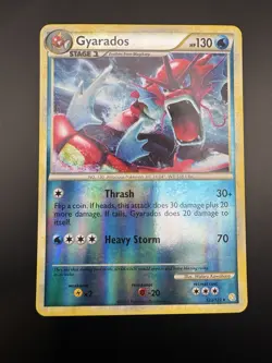 Shiny Gyarados 123/123 Reverse Holo Rare Pokemon HeartGold SoulSilver 2010 - Image 3