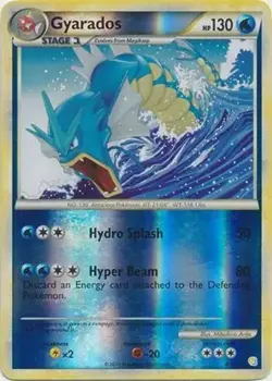 Gyarados - 4/123 - Pokemon Heart Gold Soul Silver Reverse Holo Rare LP - Image 1