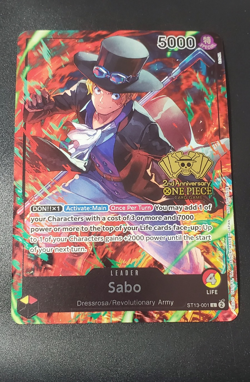 Sabo (2nd Anniversary Tournament) ST13-001 One Piece Promotion Cards Foil - Image 1