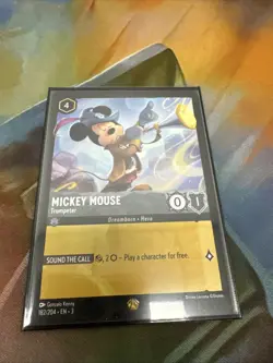 1x Mickey Mouse - Trumpeter - 182/204 - Legendary NM-Mint Disney Lorcana: Into t - Image 1