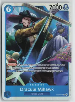 One Piece TCG Dracule Mihawk SR OP09-048 Emperors in the New World English - Image 1