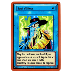 Scroll of Silence 130/150 Epic Ward TCG Trading Card Game 1st Edition Gen 2 NM - Image 1