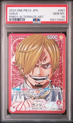 2024 One Piece Japanese PRB01-Premium Booster Leader Sanji Alt Art PRB01-001 - Image 3