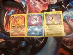 Pokemon TCG Trio Set Dark Jolteon Dark Flareon Dark Vaporeon NON HOLO - Image 1