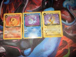 Pokemon TCG Trio Set Dark Jolteon Dark Flareon Dark Vaporeon NON HOLO - Image 5