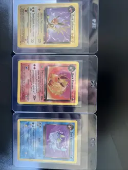 Pokemon TCG Trio Set Dark Jolteon Dark Flareon Dark Vaporeon NON HOLO - Image 1