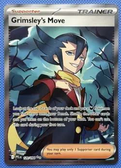 Grimsley's Move 120/094 Me02: Phantasmal Flames Ultra Rare Holo Pokemon Card - Image 1