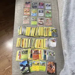 Huge 200+ Pokemon Card Collection Lot Commons Basics Holos New & Vintage! - Image 1