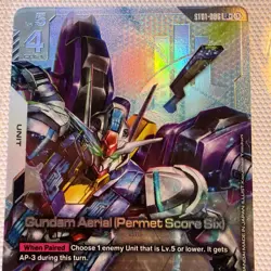 Aerial (Permet Score Six) Alternate Art Foil -ST01-006 LR+ -Gundam TCG Card Game - Image 2