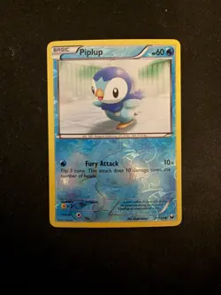 Piplup 27/108 Dark Explorers Reverse Holo Rare 2012 Pokemon Card - VLP - Image 1