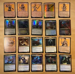 Magic The Gathering Lot Of 20 Battle For Baldur’s Gate GOLD Cards FOILS Rares - Image 1