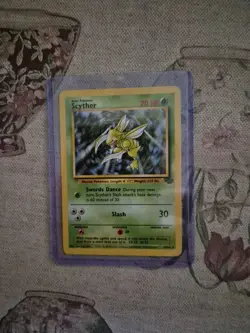 Pokemon Scyther Card 26/64 Non-Holo Rare 70HP 1999 Mantis Pokemon - Image 1