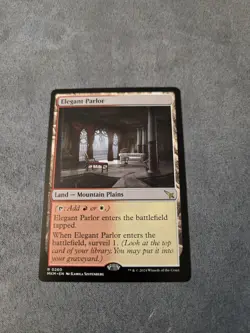 Elegant Parlor Murders at Karlov Manor Rare Land Red White Regular MTG #260 - Image 1