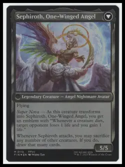 Sephiroth, Fabled SOLDIER [Foil] #115 - MTG Final Fantasy | Legendary - Image 2