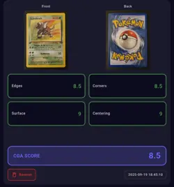 Carte Pokemon - Scarabrute 25/64 - Jungle - Edition 1 - FR - CGA grading 8,5/10 - Image 3