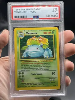 PSA 9 Venusuar Holo Rare #15 1999 Pokemon Base Set Unlimited English WOTC Mint - Image 3
