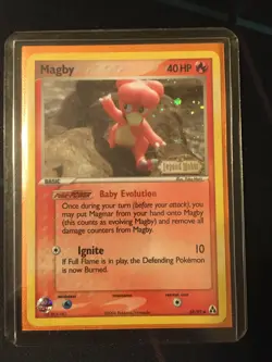 Pokemon TCG EX Legend Maker Magby Holo Stamped 58/92 - Image 1