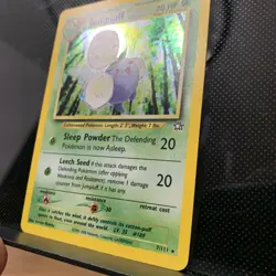 Pokemon TCG Jumpluff 7/111 Neo Genesis Holo Atsuko Nishida NM SWIRL - Image 3