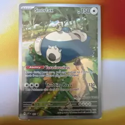 Pokemon TCG Snorlax Promo Card S&V 151 SVP051 Pokemon Center Stamped Sealed - Image 1