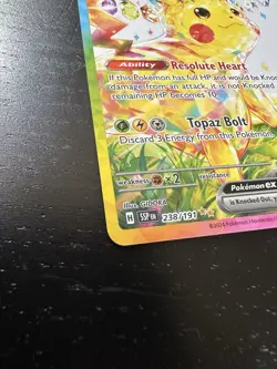 Pokemon Pikachu TCG EX Card 238/191 Surging Sparks SIR, Mint Condition - Image 3