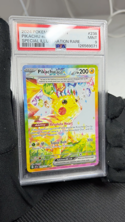 Pikachu ex 238/191 SIR Pokemon Card PSA 9 English Surging Sparks 2019 TCG CCG - Image 2