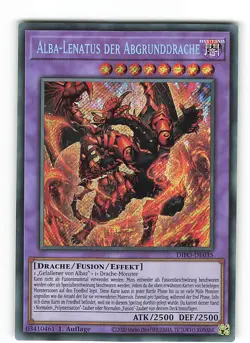 Yugioh ALBA-LENATUS DER ABGRUNDDRACHE , difo-de035 Secret Rare deutsch NM 1st - Image 1