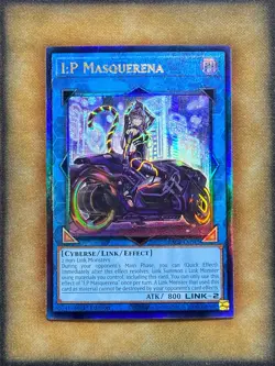 Yugioh I:P Masquerena RA02-EN042 Prismatic Ultimate Rare 1st Ed NM - Image 1