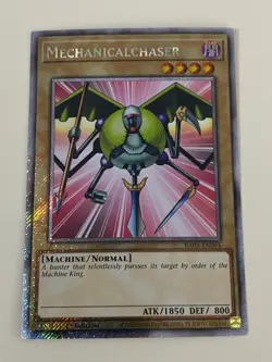 Yugioh Mechanicalchaser x 3 - 1st Edition Platinum Secret Rare NM - Free Holo - Image 2