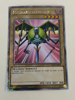 Yugioh Mechanicalchaser x 3 - 1st Edition Platinum Secret Rare NM - Free Holo - Image 3