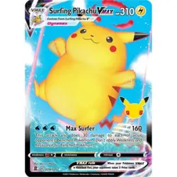 Surfing Pikachu VMAX 009/025 Pokemon Celebrations Card NM/M - Image 1
