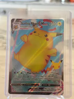 Surfing Pikachu VMAX 009/025 - Celebrations - Ultra Rare - NM Pokemon TCG Card - Image 1