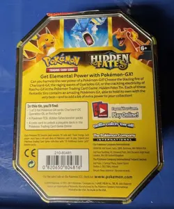 Pokemon TCG Hidden Fates Tin Charizard GX Factory Sealed - Image 2