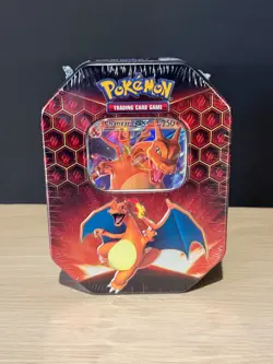 POKEMON HIDDEN FATES CHARIZARD GX FACTORY SEALED TIN - Image 1