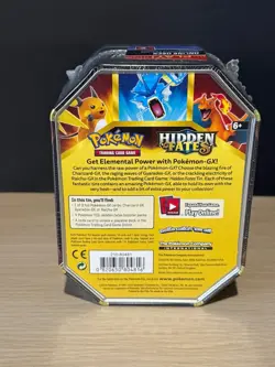 POKEMON HIDDEN FATES CHARIZARD GX FACTORY SEALED TIN - Image 2