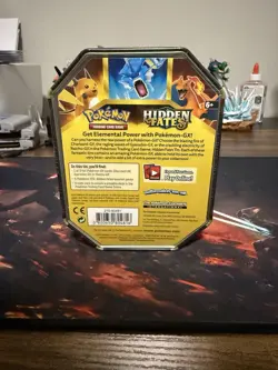 Pokemon TCG Hidden Fates Tin Charizard GX Factory Sealed 820650804816 - Image 3