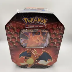 Pokemon TCG Hidden Fates Charizard GX Tin Factory Sealed Brand New - Image 1