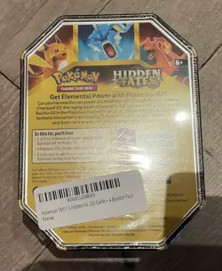 Pokemon TCG : Hidden Fates Tin - CHARIZARD GX - BRAND NEW - FACTORY SEALED - Image 2