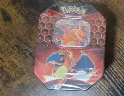 Pokemon TCG Hidden Fates Tin Charizard GX Factory Sealed - Image 1