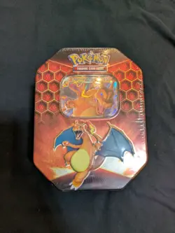 Hidden Fates Tin Charizard GX Pokemon TCG Factory Sealed - Image 1