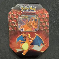 Pokemon Hidden Fates Tin Charizard GX Factory Sealed - Image 1