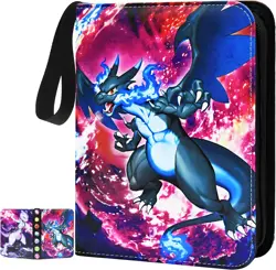 400 Card Pocket Binder with 4 Pocket Trading Cards Album Folder Pokemon TCG - Image 1