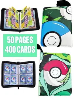 400 Card Pocket Binder with 4 Pocket Trading Cards Album Folder Pokemon TCG - Image 2
