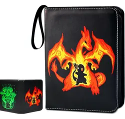 400 Card Pocket Binder with 4 Pocket Trading Cards Album Folder Pokemon TCG - Image 1