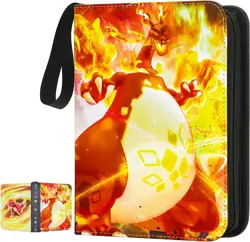 400 Card Pocket Binder with 4 Pocket Trading Cards Album Folder Pokemon TCG - Image 1