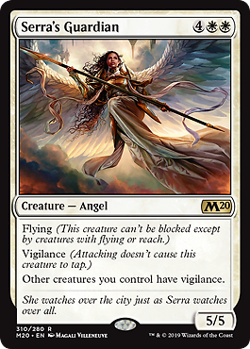 Magic the Gathering MTG Serra's Guardian (310) Core Set 2020 LP - Image 1