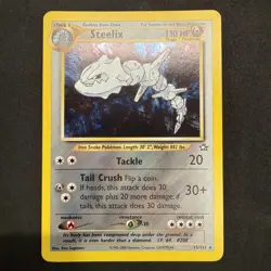 2000 Pokemon Steelix Holo 15/111 - Neo Genesis Unlimited WOTC Vintage Rare LP/NM - Image 1