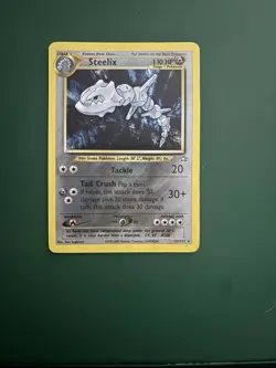2000 Pokemon Steelix Holo 15/111 - Neo Genesis Unlimited WOTC Vintage Rare LP/NM - Image 1