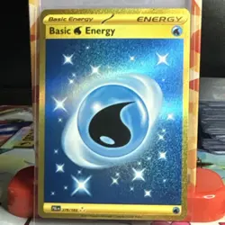 Pokemon TCG Basic Water Energy Basic Energy 279/193 Foil Holo English Card - Image 1