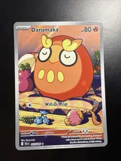 Darumaka Illustration Rare 097/086 Sv Black Bolt Holo Pokemon Card NM - Image 1